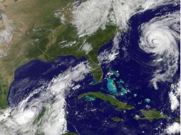 La tormenta tropical Nate se mantendrá este jueves sobre el Sur del Golfo de México, originando nublados con lluvias fuertes. AFP  /
