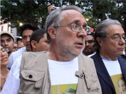 Javier Sicilia manifestó su respaldo al proyecto realizado por elementos de la UNAM en contra del crimen organizado. ARCHIVO  /