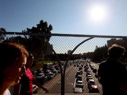 El apagón causa tráfico cargado en San Diego, California, al fallar los semáforos. AFP  /