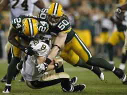 Los Empacadores de Green Bay se llevan la victoria por 42-34 frente a los Santos de Nueva Orleans. REUTERS  /