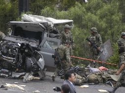Vista del accidente ocurrido el martes 6 de septiembre de 2011. EFE  /