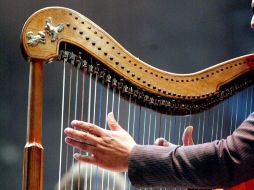Genaro Codina Fernández fue además un virtuoso del arpa. ARCHIVO  /