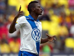 Duvier Riascos durante el partido de la jornada siete contra Monarcas. MEXSPORT  /