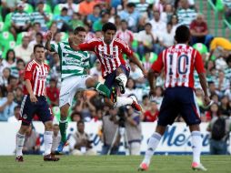 Las acciones en el TSM Corona fueron muy disputadas y de ahí que resultó el empate. MEXSPORT  /