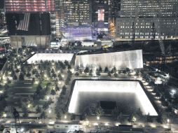 La Zona Cero luce iluminada y tranquila. AP  /