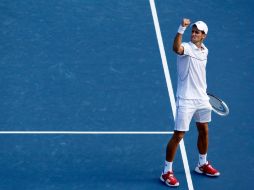 Djokovic en la semifinal de Us Open contra Roger Federer. AFP  /