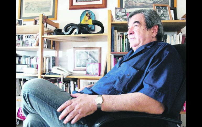 El escritor Eliso Alberto dejó inclusa una novela, ayer se leyeron unas páginas. EL UNIVERSAL  /