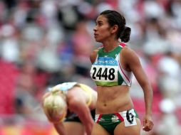 Gabriela Medina en las eliminatorias de 400 mts del Mundial.de Beijing. MEXSPORT  /