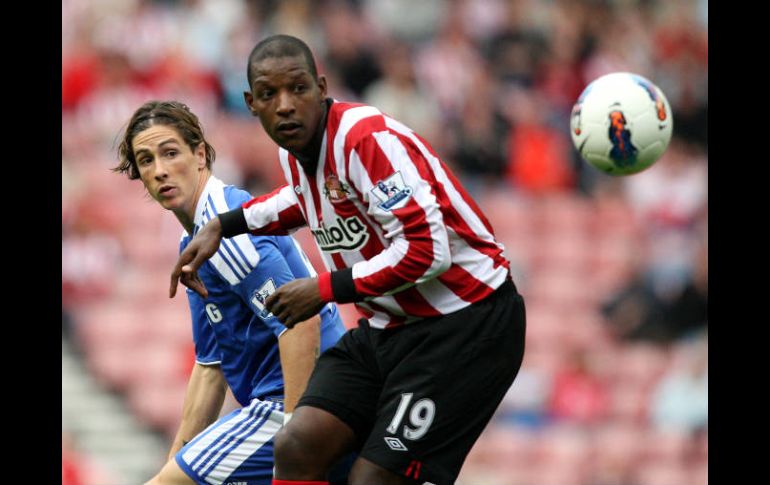 Fernando Torres durante el partido contra Sunderland de la 'Premier'. AP  /