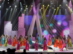 Participantes de Miss Universo 2011 en la ceremonia de elección de hoy en Sao Paulo, Brasil. REUTERS  /