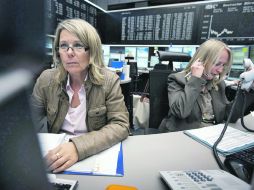 La bolsa de Fráncfort (Alemania) perdió la cota de los cinco mil puntos por primera vez desde hace mas dos años. EFE  /