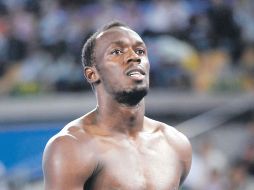 El rostro de Usain Bolt, luego de ser descalificado de la prueba de 100 metros en Daegu. MEXSPORT  /