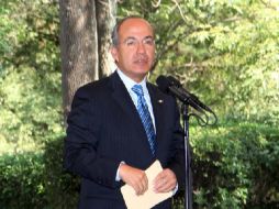 Calderón citó avances en indicadores económicos para respaldar sus dichos. NOTIMEX  /