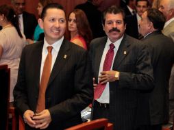 El presidente será Salvador Barajas del Toro (izq), en la foto con el diputado Salvador Arellano. A. GARCÍA  /