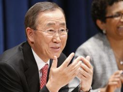 'Con voluntad política y compromiso se pueden lograr esas metas': Ban Ki-Moon. EFE  /