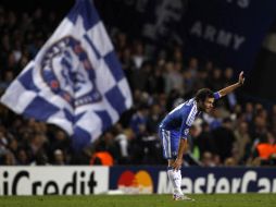 Juan Mata en el partido del Chelsea contra el Bayer Leverkusen en partido de la Champions League Grupo E. REUTERS  /