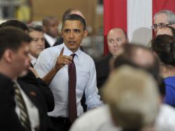 El presidente Obama urgió el lunes al Congreso a aprobar ya su plan de empleo. ARCHIVO  /