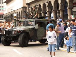El viernes por el desfile habrá cierres en 16 de septiembre desde La Paz hasta la Glorieta de la Normal. ARCHIVO  /