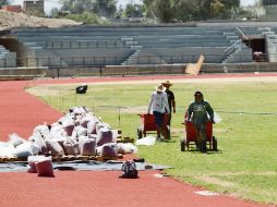 Aspecto del interior del estadio. Según algunos trabajadores, sólo faltan detalles para que la obra esté lista. E. PACHECO  /