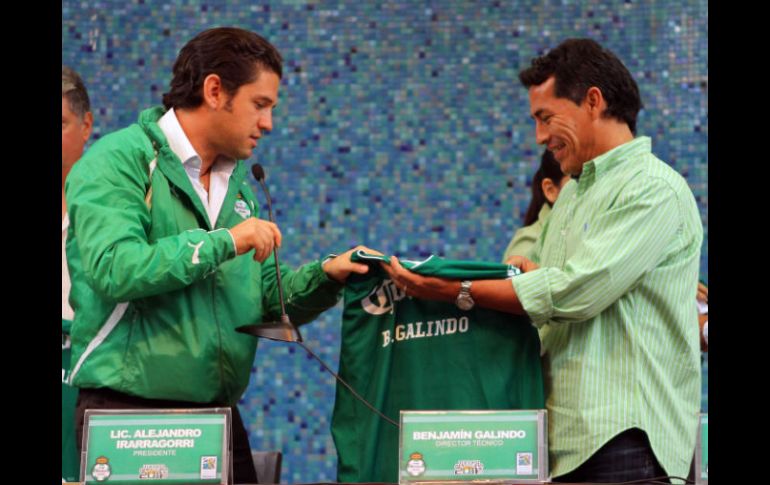 Benjamín Galindo, nuevo entrenador del equipo Santos Laguna. ESPECIAL  /