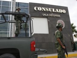 En la imagen, el consulado de Ciudad Juárez, Chihuahua. ARCHIVO  /