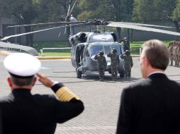 Estados Unidos entregó a México helicópteros como parte del apoyo de la Iniciativa Mérida. EL UNIVERSAL  /