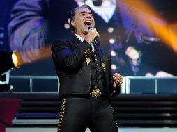 El cantante durante su concierto en el MGM Grand Garden Arena. AFP  /