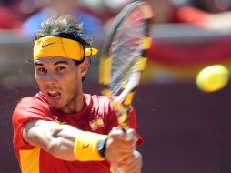 Rafael Nadal prácticamente arrolló hoy con marcadores de 6-3, 6-0 y 6-1. AFP  /