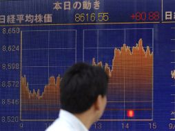 El índice Topix ganó 16.37 puntos (2.17 por ciento). NOTIMEX  /