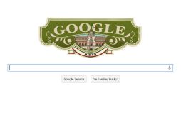 En su 'doodle' muestra en la parte central una bandera tricolor en la parte alta del Palacio Nacional. ESPECIAL  /