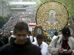 Como en el 2010, la Virgen será colocada en un templete de unos ocho metros de altura a las afueras de la Basílica de Zapopan. ARCHIVO  /