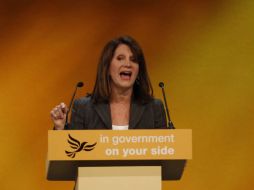 Lynne Featherstone, ministra de igualdad, fue la encargada de anunciar el proyecto del matrimonio homosexual. REUTERS  /