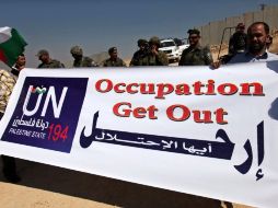 Protestas por el final de la ocupación israelí se dieron también el pasado sábado en Cisjordania. EFE  /