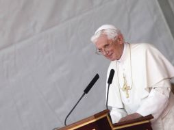 Benedicto XVI dialogó con esos mismos astronautas el pasado 21 de mayo vía enlace satelital. EFE  /