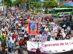La Caravana de Paz llega a la Ciudad de México, después de recorrer nueve estados. EFE  /