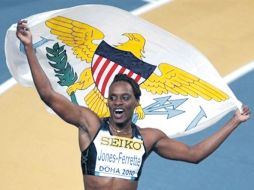 La velocista LaVerne Jones-Ferrette es una de las medallistas de las Islas Vírgenes y podría estar en  Guadalajara. ESPECIAL  /