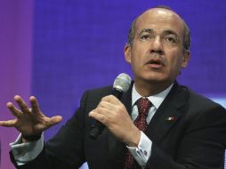 El Presidente Calderón hizo un llamado a los líderes mundiales a retomar el tema del cambio climático en la agenda. REUTERS  /