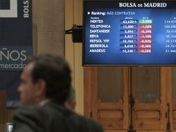 El mercado de Madrid también cayó el 4.62 %. EFE  /