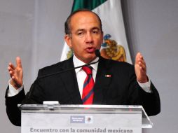 El Presidente Felipe Calderón, aseguró que no permitirá que políticas predatorias abusen de los recursos naturales. AFP  /