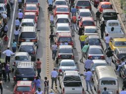 El escenario de la fotografía fue la avenida Vallarta. S. NÚÑEZ  /