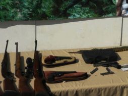 Incautaron varias armas, balas, granadas equipos de comunicaciones. ARCHIVO  /