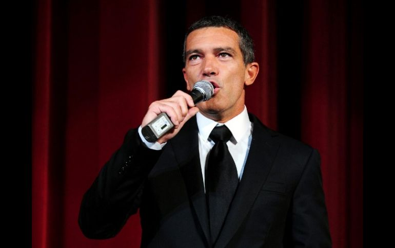 Antonio Banderas durante la presentación de los adelantos de  'Puss In Boots' en el festival de cine español. AFP  /