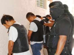 Los sujetos fueron capturados en flagrancia de delito de homicidio calificado. ARCHIVO  /