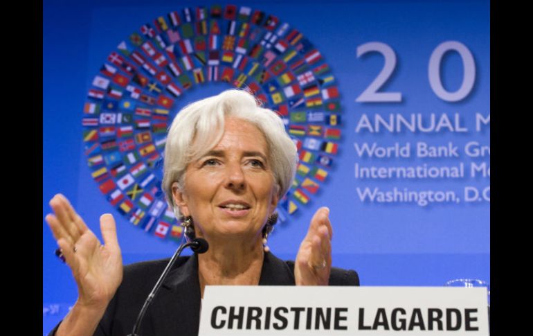 Christine Lagarde propuso una combinación organizada de ayuda del (BCE) y de los Fondos Europeos.EFE  /