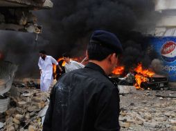 Testigo afirma que la explosión era muy fuerte y destruyó parte del muro del recinto. ARCHIVO  /