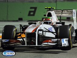 Checo participó sólo hasta la segunda sesión clasificatoria. AFP  /
