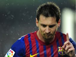 'Leo' dejó claro con este partido el lugar que ocupa  entre los goleadores del futbol internacional. EFE  /