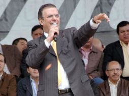 Ebrard indicó que en caso de llegar a la Presidencia de la República, cambiaría la estrategia en contra del crimen organizado. NOTIMEX  /