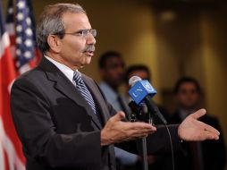 El embajador libanés ante Naciones Unidas y presidente del Consejo de Seguridad del Organismo por el mes de septiembre, Nawaf Salam.EFE  /