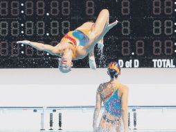 El dúo de nado sincronizado de Aruba participó en los Juegos Centroamericanos de Mayagüez 2010. MEXSPORT  /